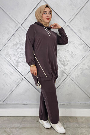 KADIN KAPÜŞONLU KOMBİNLİ TESETTÜR TAKIM
