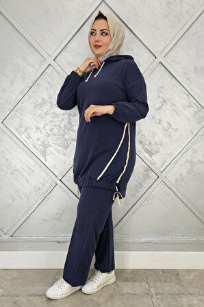 KADIN KAPÜŞONLU KOMBİNLİ TESETTÜR TAKIM