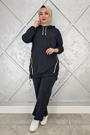 KADIN KAPÜŞONLU KOMBİNLİ TESETTÜR TAKIM