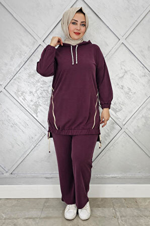 KADIN KAPÜŞONLU KOMBİNLİ TESETTÜR TAKIM
