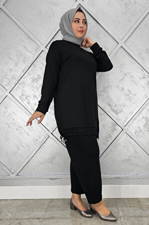 KADIN DÜĞME BAĞCIK DETAYLI TESETTÜR TAKIM