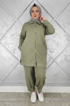 KADIN TAŞ DETAYLI TESETTÜR TAKIM