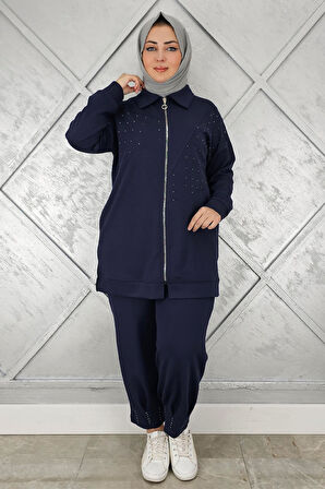 KADIN TAŞ DETAYLI TESETTÜR TAKIM