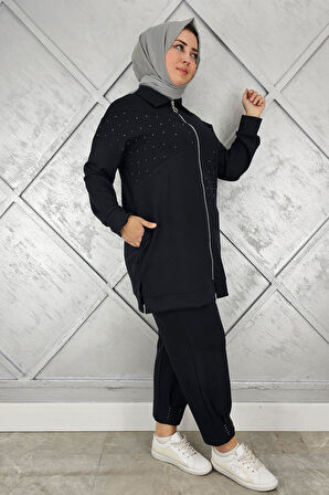 KADIN TAŞ DETAYLI TESETTÜR TAKIM