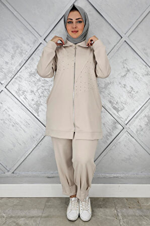 KADIN TAŞ DETAYLI TESETTÜR TAKIM