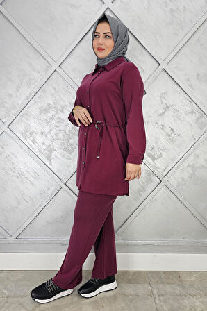 KADIN BELİ KEMER DETAYLI TESETTÜR TAKIM