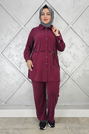 KADIN BELİ KEMER DETAYLI TESETTÜR TAKIM