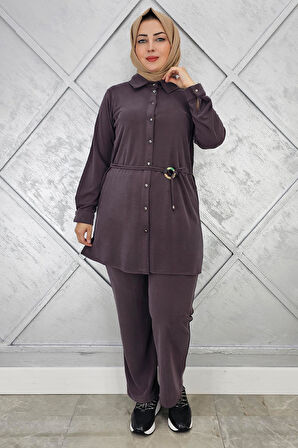 KADIN BELİ KEMER DETAYLI TESETTÜR TAKIM