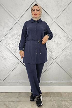 KADIN BELİ KEMER DETAYLI TESETTÜR TAKIM