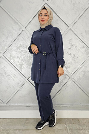 KADIN BELİ KEMER DETAYLI TESETTÜR TAKIM