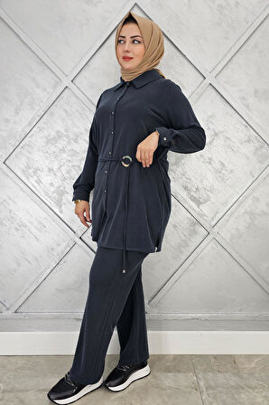 KADIN BELİ KEMER DETAYLI TESETTÜR TAKIM