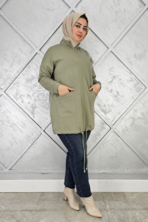 KADIN DİKME VE TAŞ DETAYLI TESETTÜR GİY ÇIK