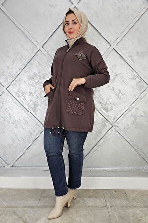 KADIN DİKME VE TAŞ DETAYLI TESETTÜR GİY ÇIK
