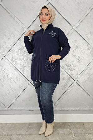 KADIN DİKME VE TAŞ DETAYLI TESETTÜR GİY ÇIK