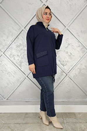 KADIN DİKME VE TAŞ DETAYLI TESETTÜR GİY ÇIK