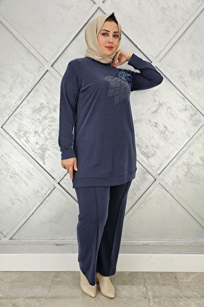 KADIN DİKME VE TAŞ DETAYLI TESETTÜR TAKIM