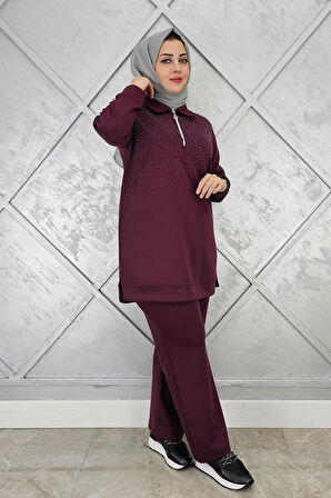 KADIN BEDEN TAŞ DRTAYLI TESETTÜR TAKIM