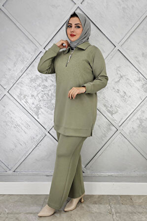 KADIN BEDEN TAŞ DRTAYLI TESETTÜR TAKIM