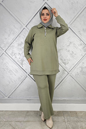 KADIN BEDEN TAŞ DRTAYLI TESETTÜR TAKIM