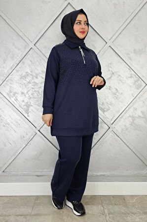 KADIN BEDEN TAŞ DRTAYLI TESETTÜR TAKIM