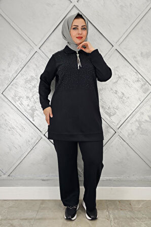 KADIN BEDEN TAŞ DRTAYLI TESETTÜR TAKIM