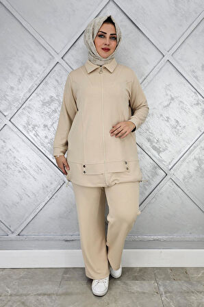 KADIN FERMUARLI ÇIT ÇITLI TESETTÜR TAKIM