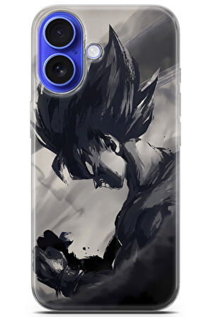 Apple iPhone 16 Plus uyumlu Manga 20 Soft Silikon Goku Çizim Anime