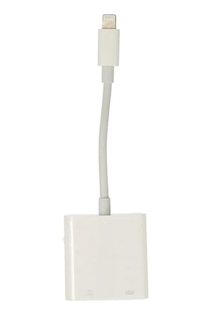 APR22 Iphone Otg 2in1 - Beyaz
