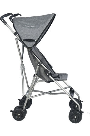 Pratik Gri Gümüş Baston Bebek Arabası