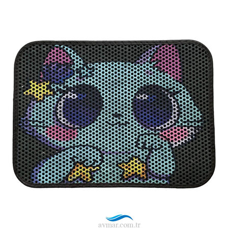 Elekli Desenli Kedi Paspası