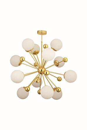 Linda 12'li Gold Modern Avize
