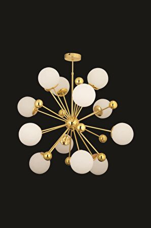 Linda 12'li Gold Modern Avize