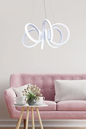 Pirada 60W Yüksek Işıklı Ledli Modern Led Avize 45 Cm