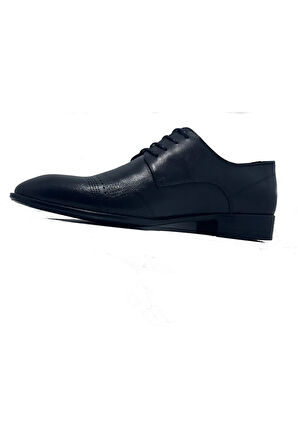 AYAKTARZ Harun Özil Siyah Bağcıklı Hakiki Deri Klasik Erkek Ayakkabı