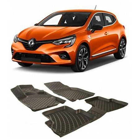 Yeni Renault Clio 5 3D Havuzlu Paspas 2020-Sonrası