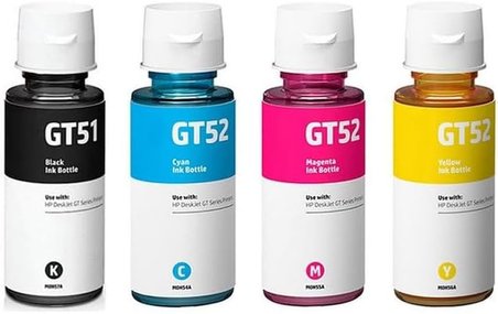 Hp GT51-53XL - 52XL İnk Tank 310/315/316/319/410/415/ 419 Uyumlu 4 Renk İthal Mürekkep Seti