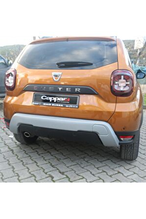 Dacia Duster Arka Koruma Difüzör Büyük Model Mat Gri 2018->