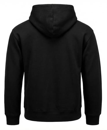 OVERSIZE HOODIE | BLACKOUT CLAW BASKILI (Unisex Pamuklu Yumuşak Dokulu Geniş Kesim Siyah Kapüşonlu Sweatshirt)