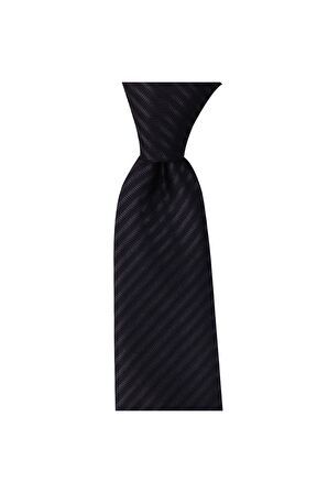 Koyu gri renkli 7 cm genişliğinde kravat