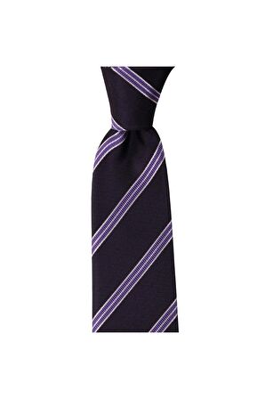 Gri çizgili 8 cm genişliğinde kravat