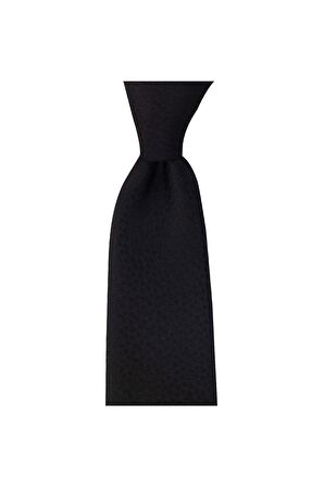 Siyah desenli 8 cm genişliğinde kravat