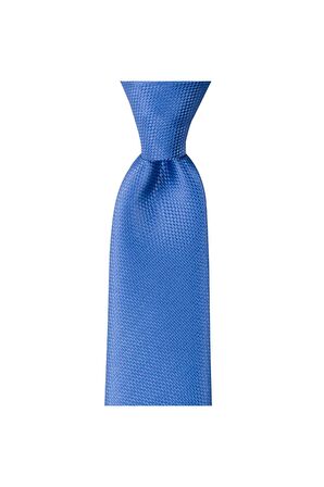 Mavi desenli 8 cm genişliğinde kravat