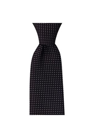 Siyah desenli 8 cm genişliğinde kravat