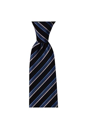 Siyah çizgili 8 cm genişliğinde kravat