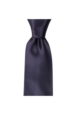 Gri renkli 8 cm genişliğinde saten kravat