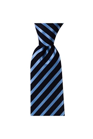 Mavi çizgili 8,2 cm genişliğinde kravat