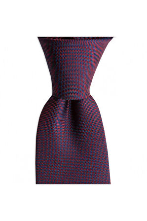 Bordo renkli 7 cm genişliğinde ipek kravat