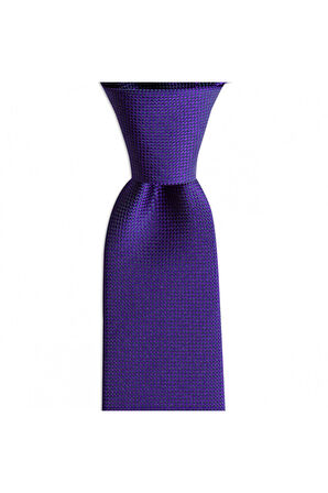 Mor renkli 7 cm genişliğinde ipek kravat