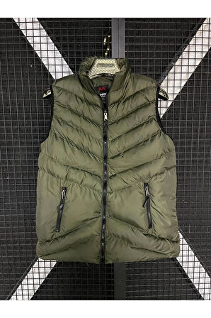Erkek Lacivert Vip Model Spor Dolum Şişme Yelek