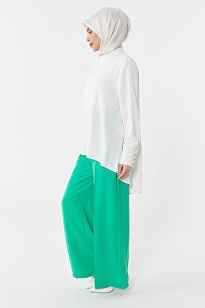 SETRMS YEŞİL Dökümlü Krep Pantolon 2426040
